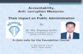 Accountability and Anti corruption measures in Bangladesh