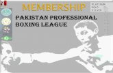 Pakistan professional boxing league   membership
