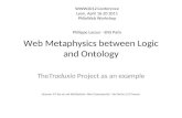 Web Metaphysics between Logic and Ontology