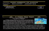 Jodo Mission of Hawaii Bulletin - January 2012