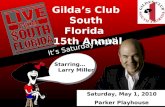 Gilda's club 2010 virtual playbill live...from south florida...it's saturday night!