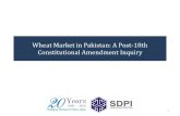 Wheat Market in Pakistan: A Post-18th Constitutional Amendment Inquiry