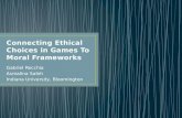 Connecting Ethical Choices in Games to Moral Frameworks