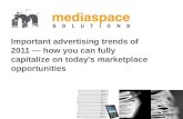 Important advertising trends of 2011-how you can fully capitalize on today's marketplace opportunities