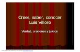Luis Villoro  - Creer, saber, conocer (presentación)