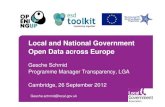 Open Data Conference - Gesche Schmid - Introductin