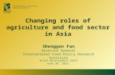 Changing Roles of Agriculture and Food Sector in Asia