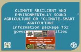 Climate resilient and environmentally sound agriculture - Module 3