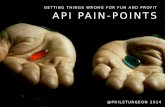 API Pain Points (PHPNE)