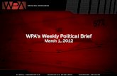 WPA's Weekly Political Brief 120302