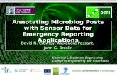 Annotating Microblog Posts with Sensor Data for Emergency Reporting Applications