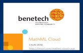 MathML Cloud Presentation CSUN 2012