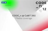CODE_n: Media Coverage at CeBIT 2012