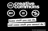 Creative Commons dos and donts