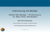 Indexierung mit MySQL