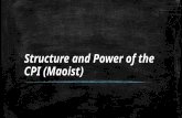 Structure and power of the cpi (maoist