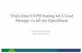 ITLC Hanoi - Triển khai ceph hướng tới Cloud Storage và hỗ trợ OpenStack - duong trung hieu
