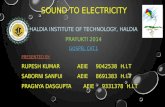 Sound Energy to Electric Energy