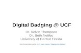 Digital Badges @ UCF