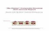 2013 CHBO 'By Owner" Corporate Housing Annual Report