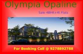 Olympia Opaline Sale 4 bhk+4t Flats in Navalur only 4101 sq ft Rate
