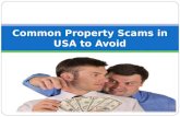 Common Property Scams in USA to Avoid
