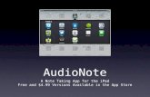 AudioNote for the iPad