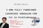 3 bhk fully furnished luxurious bungalow for sale in Prahladnagar