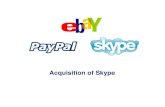 E Bay Skype Acquisition