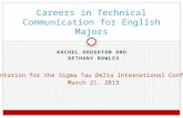Careers in Technical Communication for English Majors