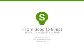 From Good to Great: What Drives Quality of Hire