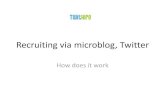 Recruiting via microblog, Twitter