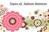 Types of  Salwar Kameez