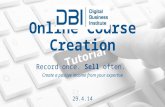 Online Course Creation - Ver.1 - April 2014