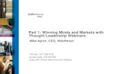 Part 1 - Winning Minds and Markets with Thought Leadership Webinars