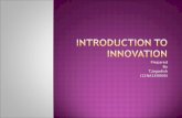 Introduction to innovation