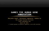 Gene annotation games
