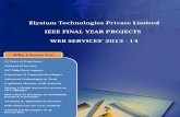 Final Year IEEE Project 2013-2014  - Web Services Project Title and Abstract