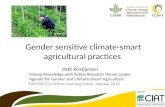 Gender sensitive climate-smart agricultural practices  by Patti Kristjanson 2014