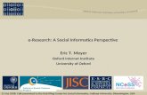 e-Research: A Social Informatics Perspective