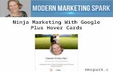 Ninja marketing with Google Plus Hover Cards