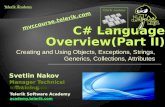 3. CSharp Language Overview - Part II - ASP.NET MVC