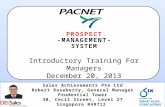 Introductory training for managers