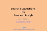 Search suggestions for fun and insights