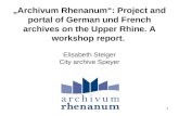 Archivum rhenanum (Präsentation, ICARUS-Meeting Dublin, 26.6.2013; Elisabeth Steiger)