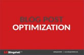 Blog Post Optimization - Structure, SMO and CRO