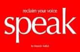 Speak, Reclaim Your Voice