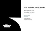 Free tools for social media research and measurement