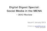 Digital Digest Special:  Social Media in the MENA - 2012 Review