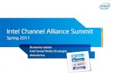 Social Media Presentaion for Intel Channel Alliance Summit